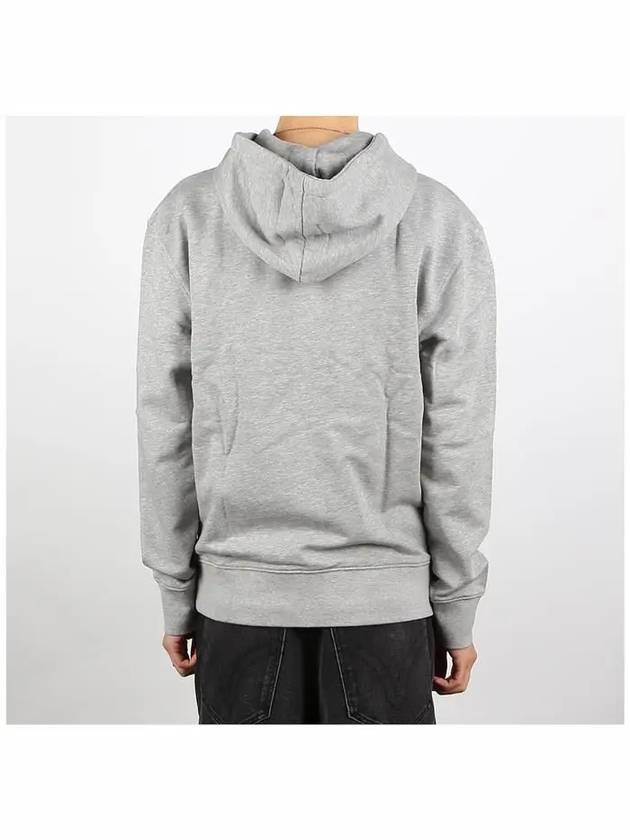 Chillax Fox Patch Classic Hoodie Grey Melange - MAISON KITSUNE - BALAAN 4