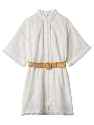 Laurel lace shirt dress ivory - ZIMMERMANN - BALAAN 1