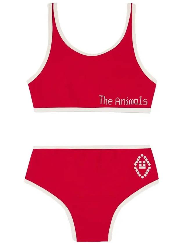 Kids Logo Printing Two Piece Swimsuit S24062 038CD - THE ANIMALS OBSERVATORY - BALAAN 2