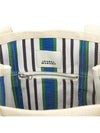 Darwen Striped Small Nylon Tote Bag Blue - ISABEL MARANT - BALAAN 7