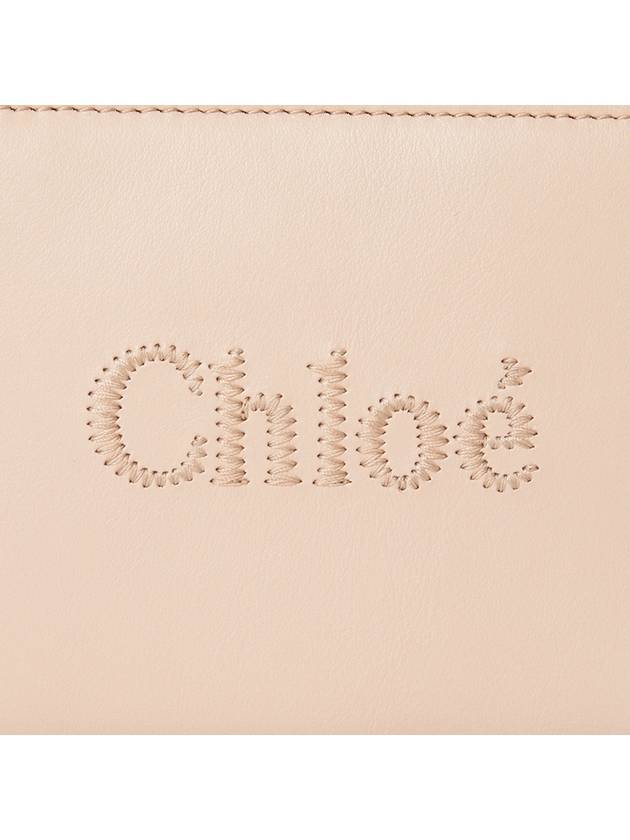 Sense Soft Leather Half Wallet Pink - CHLOE - BALAAN 8