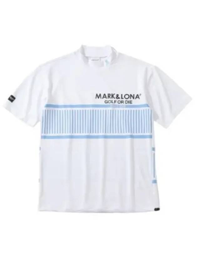 24 Louver Mock Neck Tee MLM 4A AA07 0001 Men s - MARK & LONA - BALAAN 1