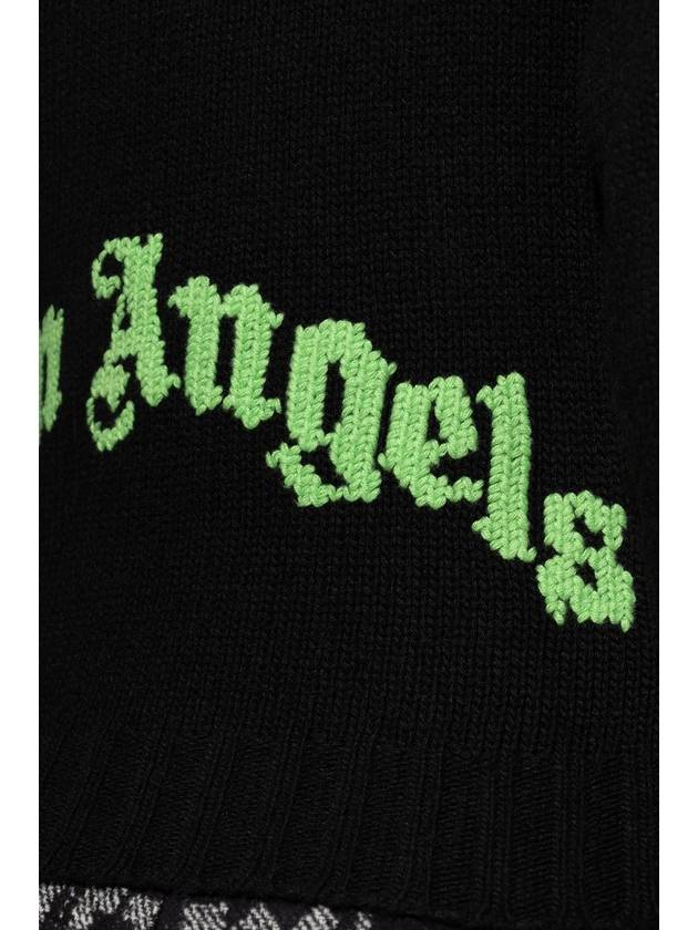 Palm Angels Knitted Sweater, Women's, Black - PALM ANGELS - BALAAN 5