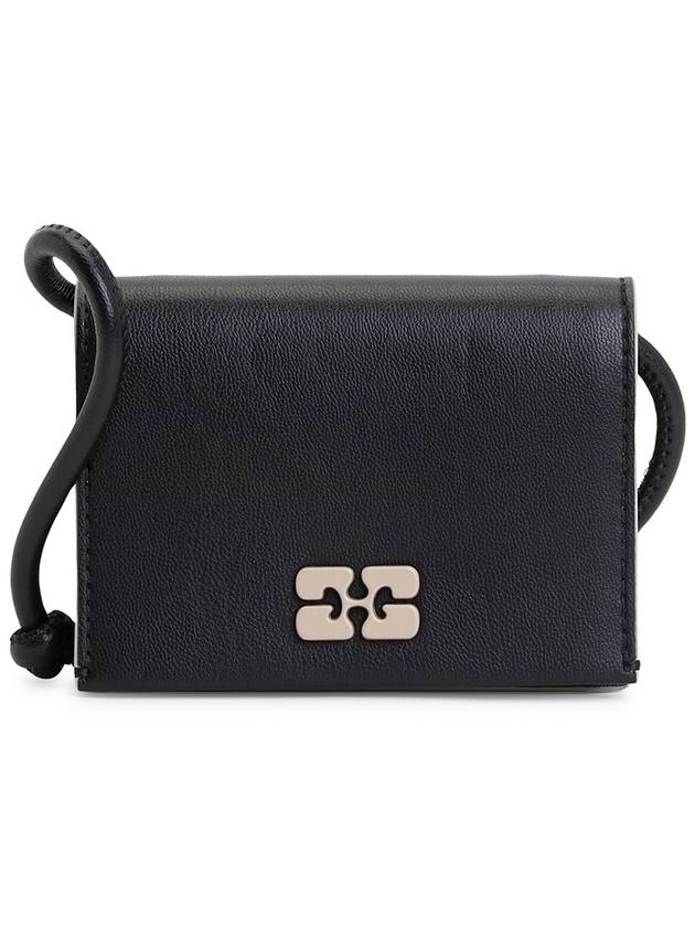 Bou Strap Wallet Black - GANNI - BALAAN 2