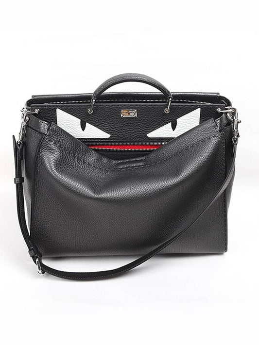 Selleria Monster Peekaboo Medium Briefcase Black - FENDI - BALAAN 2