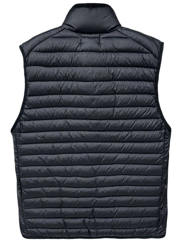 Men's Logo Patch Puffer Vest Black - STONE ISLAND - BALAAN 3