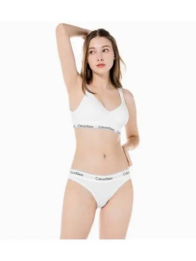 UNDERWEAR Women s Modern Cotton Lift Bra Panty Set White - CALVIN KLEIN - BALAAN 1