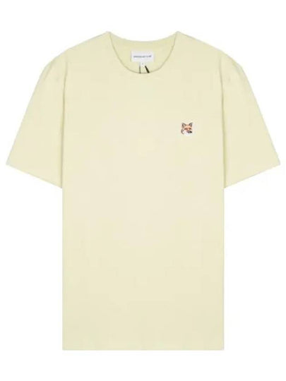 Fox Head Patch Classic Short Sleeve T-Shirt Yellow - MAISON KITSUNE - BALAAN 2