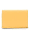 Saffiano Leather Trifold Half Wallet Yellow - MARNI - BALAAN 4