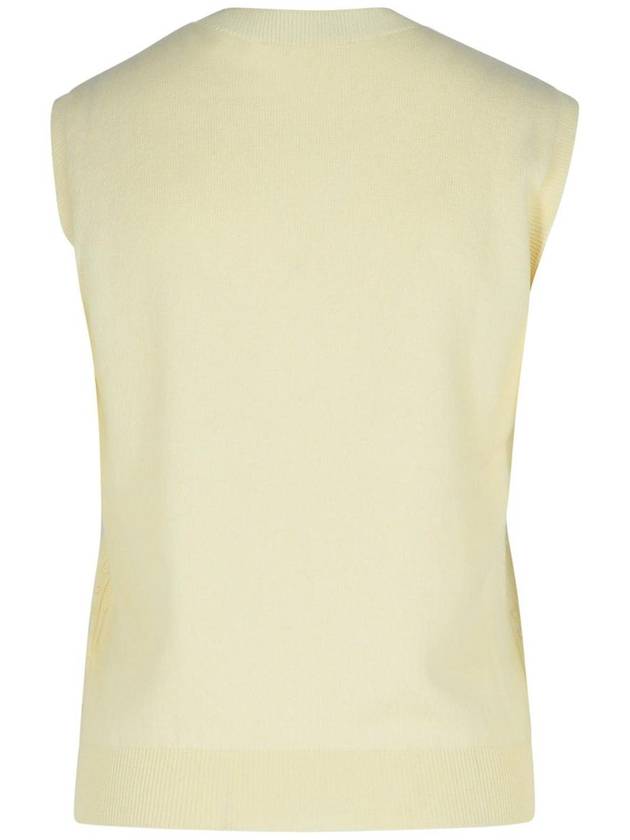 Fabiana Filippi Cream Wool Blend Vest - FABIANA FILIPPI - BALAAN 3