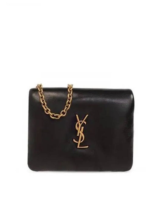 Calypso Chain Card Wallet Black - SAINT LAURENT - BALAAN 2