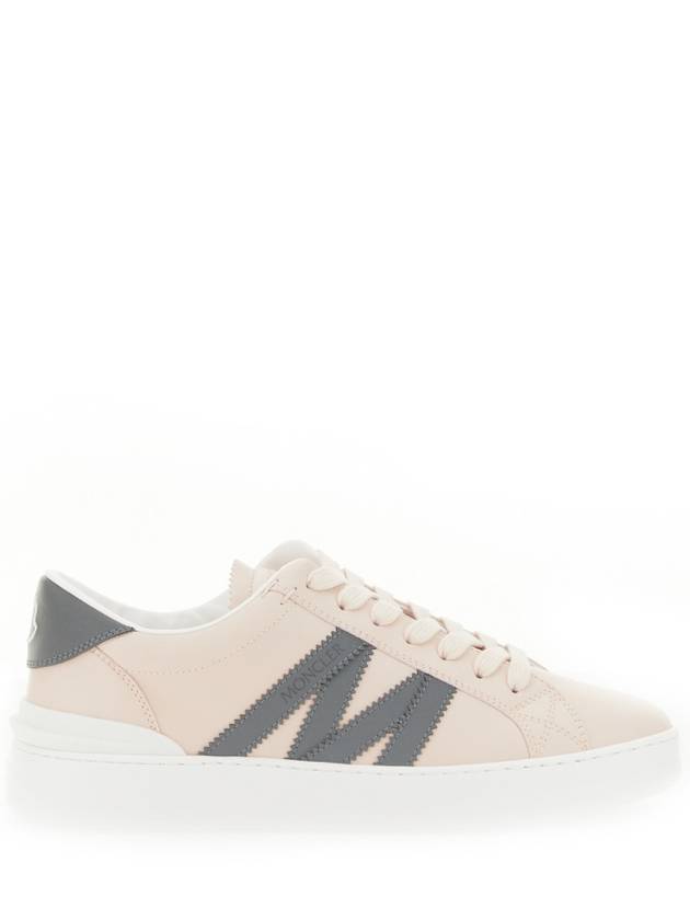 Monaco Logo Low Top Sneakers Pink - MONCLER - BALAAN 3