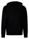 Light Fleece Zip Up Hoodie Black - CP COMPANY - BALAAN 4