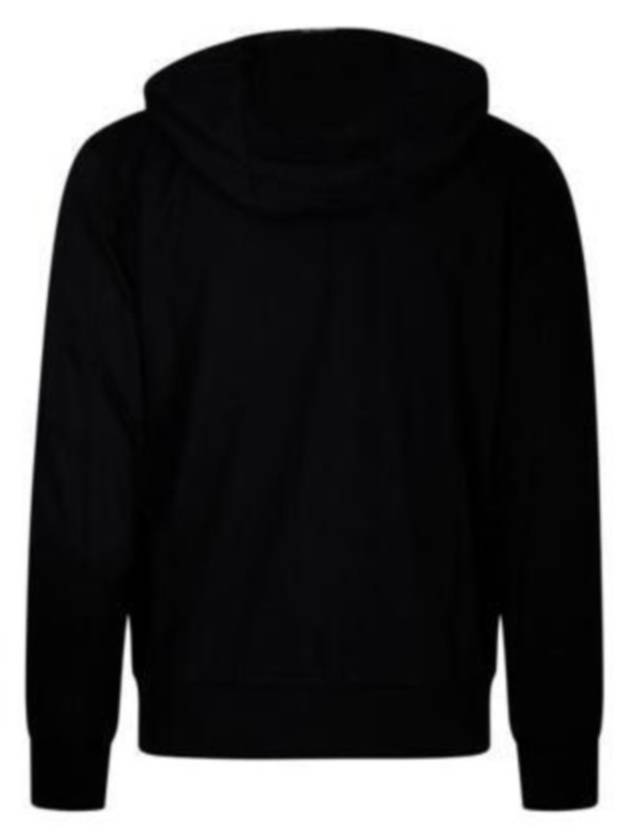 Light Fleece Zip Up Hoodie Black - CP COMPANY - BALAAN 4