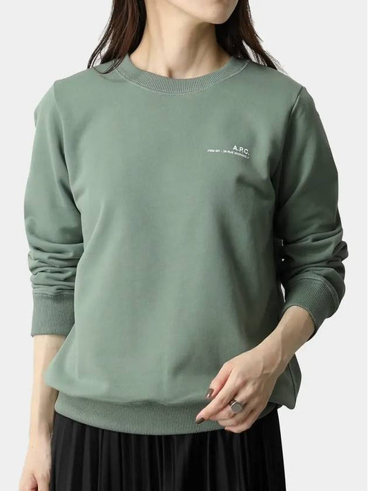 Item Logo Sweatshirt Green - A.P.C. - BALAAN 2