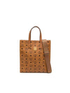 Logo Pattern Tote Bag Brown - MCM - BALAAN 1