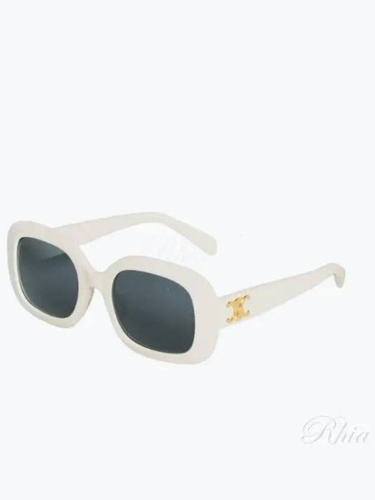 Eyewear Triomphe 10 Acetate Sunglasses White - CELINE - BALAAN 2