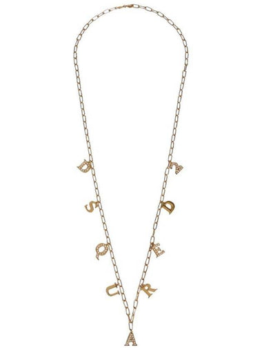 logo charm necklace gold - DSQUARED2 - BALAAN 1