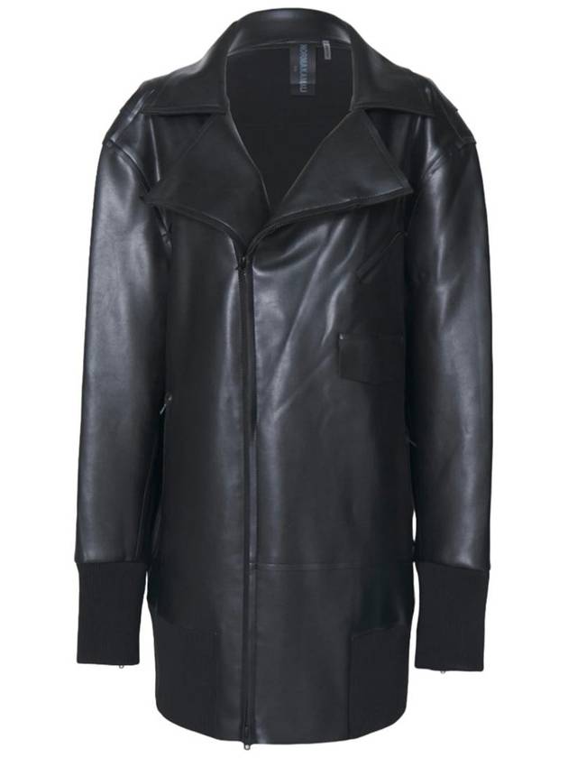 Norma Kamali Oversized Motorcycle Jacket Above The Knee - NORMA KAMALI - BALAAN 1