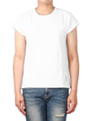 Men's Raglan Three-Stripe Tab White Short Sleeve T-Shirt - THOM BROWNE - BALAAN 2