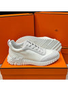 Bouncing Sneakers Mesh Suede Goatskin Blanc - HERMES - BALAAN 8