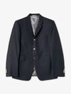 Super 120S Wool Twill Single Breasted Classic Jacket Navy - THOM BROWNE - BALAAN 2