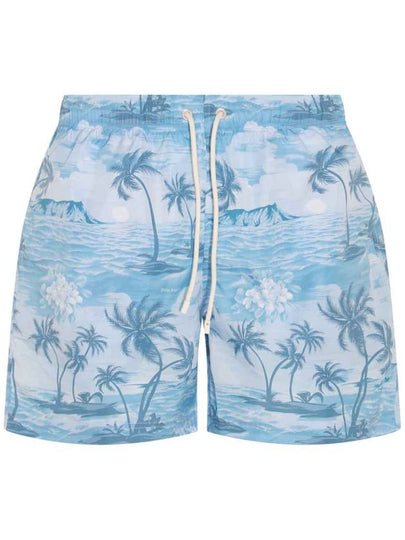 Sunset Graphic Print Swim Shorts PMFD002S24FAB0034949 - PALM ANGELS - BALAAN 2