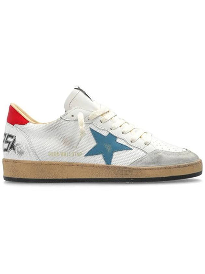 Ballstar Red Tab Mesh Low Top Sneakers White - GOLDEN GOOSE - BALAAN 2