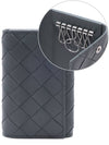 Men's Intrecciato Key Holder Slate Grey - BOTTEGA VENETA - BALAAN 3