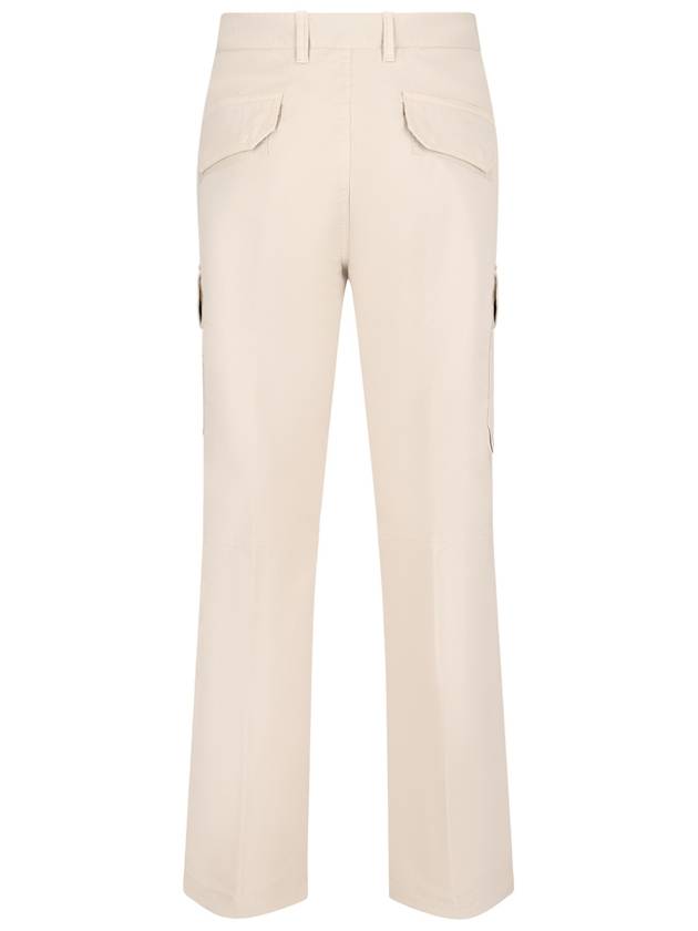 Pantaloni Comfort Fit Cargo Straight Pants Ivory - STONE ISLAND - BALAAN 3