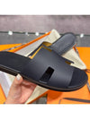 Men's Izmir Sandals Calfskin Absong Navy - HERMES - BALAAN 3