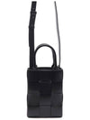 Intrecciato Cassette Mini Tote Bag Black - BOTTEGA VENETA - BALAAN 5