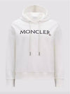 Embroidered Logo Hoodie White - MONCLER - BALAAN 3