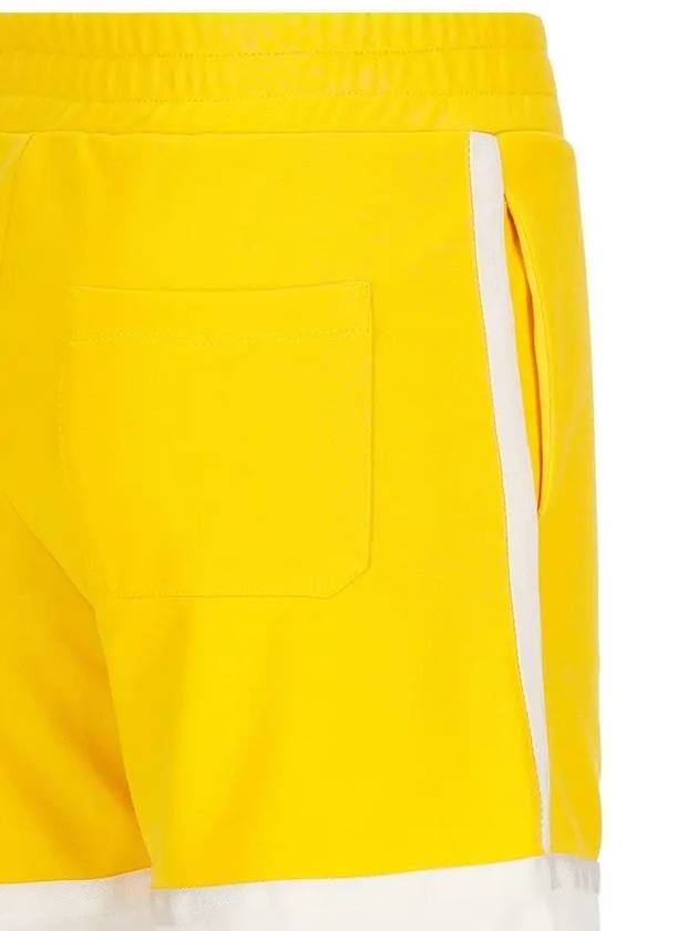 Kids Logo Two Tone Shorts Yellow - FENDI - BALAAN 4