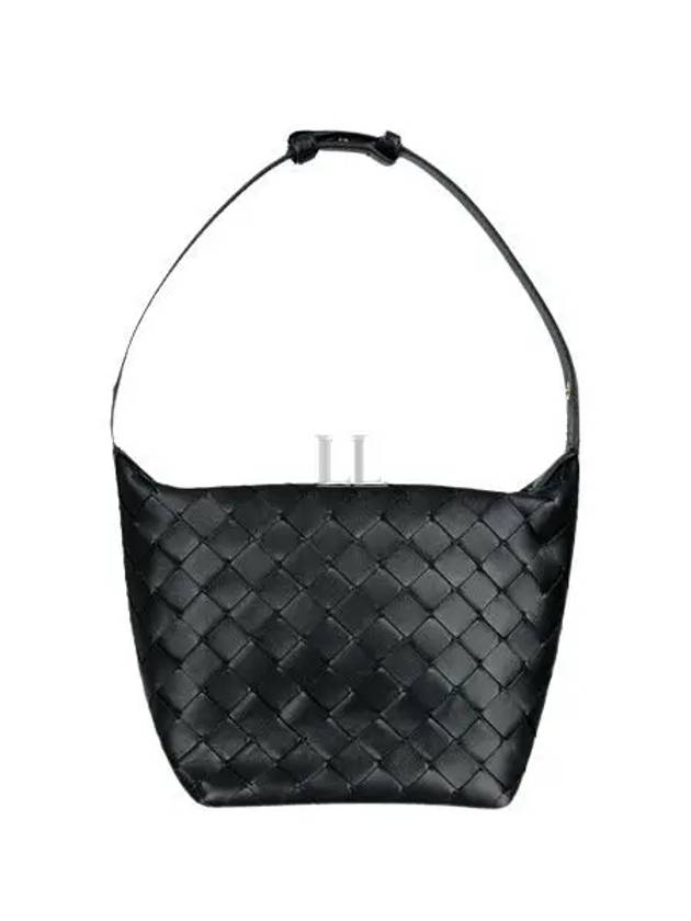 Candy Wallace Intrecciato Tote Bag Black - BOTTEGA VENETA - BALAAN 2