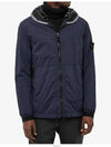 Wappen Patch Skin Touch Nylon Hooded Jacket Navy - STONE ISLAND - BALAAN 2