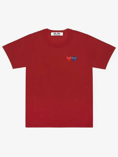 W double wappen t shirt burgundy AZ T225 051 4 - COMME DES GARCONS - BALAAN 2