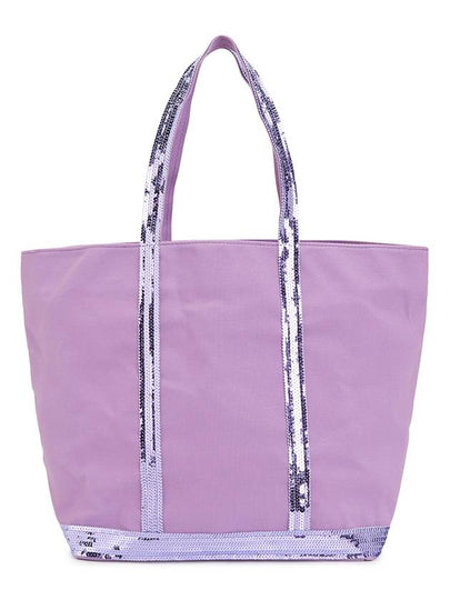 Cabas Moyen Sequin Tote Bag Purple - VANESSA BRUNO - BALAAN 2