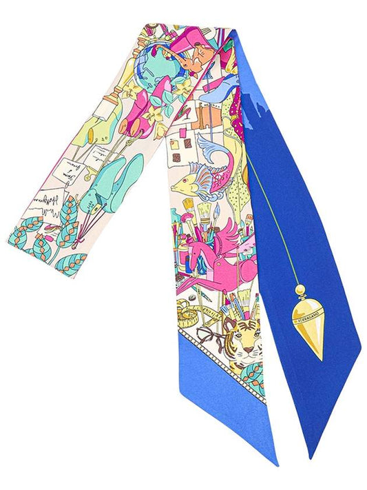 Studio Print Twilly Silk Scarf - SALVATORE FERRAGAMO - BALAAN 2