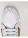 Women's House Check Leather Low Top Sneakers White - BURBERRY - BALAAN 7