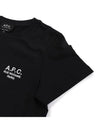 Denise Embroidered Short Sleeve T-shirt Black - A.P.C. - BALAAN 6