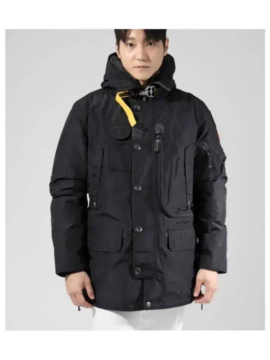 Men's Kodiak Long Hooded Jacket Black - PARAJUMPERS - BALAAN 2