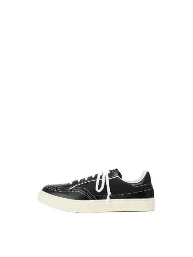 Skimmer Leather Low Top Sneakers Black - OUR LEGACY - BALAAN 3