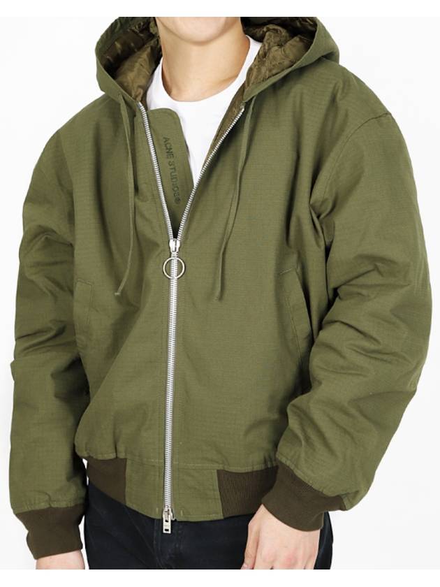 Ripstop Padded Jacket Olive - ACNE STUDIOS - BALAAN 2