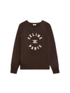 Triomphe Cotton Fleece Sweatshirt Kakao - CELINE - BALAAN 2