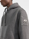 Classic Bunny Zip Up Hoodie White Lining Charcoal - MOOSE KNUCKLES - BALAAN 4