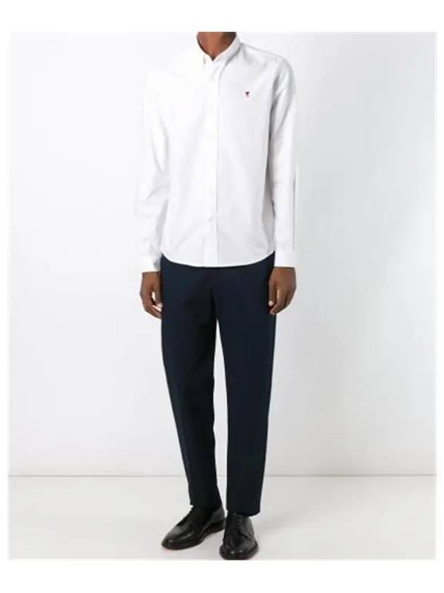 De Coech Long Sleeve Shirt White - AMI - BALAAN 4