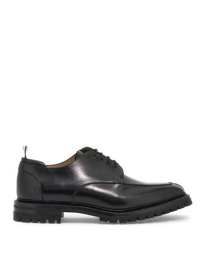 Almond Toe Leather Derby Black - THOM BROWNE - BALAAN 2