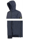 Wappen Patch Nylon Crinklips Hooded Jacket Navy Blue - STONE ISLAND - BALAAN 6