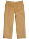 Men's Corduroy Straight Pants Beige - THOM BROWNE - BALAAN 2